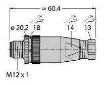 Turck 6904611 Złącze niekonfekcjonowane czujnika/aktuatora 1 szt.