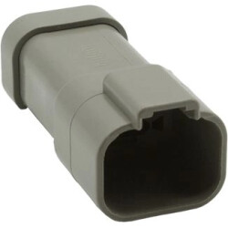 Socket housing, for rectangular miniature plug, PX0106P04GY