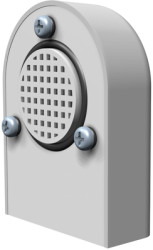 Fan, rainproof, large, PC, (L x W x H) 22.86 x 50.55 x 69.34 mm, light gray, for enclosure, SDV280-1