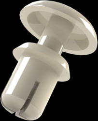 Expanding rivet, hole Ø 4 mm, L 6.1 mm, PA, for clamping range 3.5 - 4.5 mm, 072.21.449