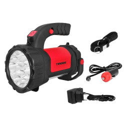 Latarka ręczna TS-1871 15LED+COB 2W czerw.z akumulatorem TIROS