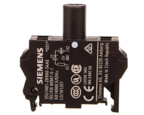 Oprawka blok LED biały 24V AC-DC montaż w obudowie przył sprężynowe SIRIUS ACT 3SU1401-2BB60-3AA0