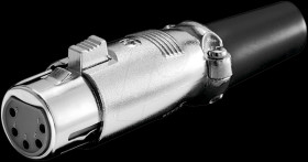 XLR coupler, 5-pin with lock