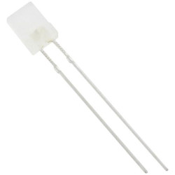 TRU COMPONENTS 1577446 LED wired White Rectangular 2x5mm 1250mcd 120&#xB0; 20mA