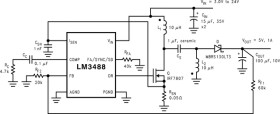 40-V wide VIN low-side N-channel controller for switching regulators with 5-µA shutdown current