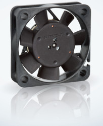 DC axial fan, 12 V, 40 x 40 x 10 mm, 10 m³/h, 26 dB, sintec slide bearing, ebm-papst 412 F/2H-038