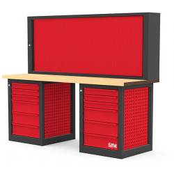 Stół warsztatowy szer. 750mm maks. obciążenie: 800kg Stoł roboczy Metal dł. 2000mm wys. 1680mm