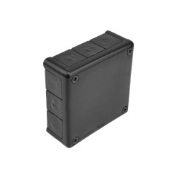 Puszka Natynkowa pusta 6 wlotów/12 wlotów VIPLAST CZARNA IP55 05 051-05