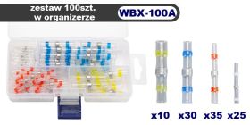 Rurki termokurczliwe z cyną i klejem zestaw 100szt.