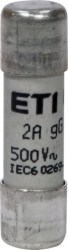 Wkładka topikowa cylindryczna CH10x38 gG 2A/500V 002651013