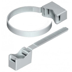 Uchwyt paskowy UZP 13-32S szary opaska fi:13-32mm do kabli i rur instalacyjnych RLm 20szt.