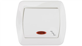 Simon Akord Łącznik Schodowy Z Podświetleniem Biały Aw6l/11