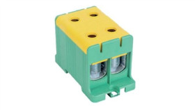 Blok Rozdzielczy - Odgałęźny 2 - Polowy 35-150Mm2 Żółto-Zielony Montaż Płaski...