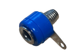 Gniazdo bananowe AL2321 niebieskie 4mm (5szt)