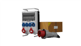 Rozdzielnica Budowlana Na Stojaku Z Kablem Td-S/Fi Skhu 2X32a 4X230v...