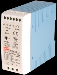 MDR-60-12 Switching power supply, closed, 12 V / 5.0 A / 60 W