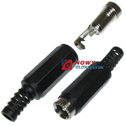 Gniazdo DC 2.1/5.5mm na kabel małe