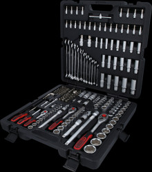 917.0216 1/4"+3/8"+1/2" Steckschlüssel-Satz, 216-teilig