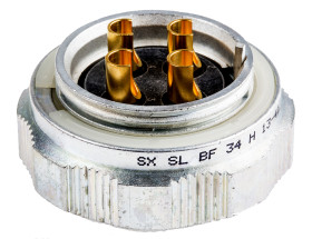 Złącze wielostykowe przemysłowe 4-pinowe Montaż na kablu Gniazdo Amphenol Socapex