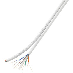 TruComponents 523091 Duplex-Network cable CAT 6 F/UTP 8x2x0.196mm&#xB2; Wh 100m