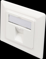 DN-93811 Empty socket with front panel for 1x Keystone module