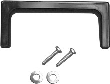 Handle, straight, PC, (L x H) 67.01 mm x 32 mm, black, M250-663