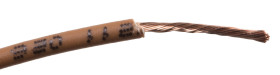 Przewód montażowy 0,75 mm2 Brązowy RS PRO Bezhalogenowe 18 AWG 500 V dł. 100m 24/0,2 mm +90°C BS EN 50525-3-41, Klasa 5