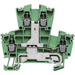 Weidm&#xFC;ller 1036300000-1 Dual Port PG Terminal Green/Yellow Screws 1 piece