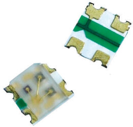 LED, Montaż powierzchniowy, Czerwony, Zielony, 4-pinowy, 2.4 V 3125, 130 °, Lite-On