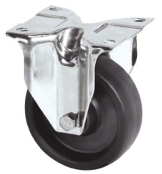 Koło samonastawne średnica kabla 80mm Płyta Tente 100kg wysokość całkowita 108mm