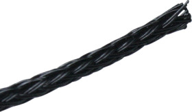 Plastic braided sleeve, range 12-24 mm, black, halogen free, -50 to 130 °C, 06240007010