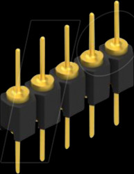 MK 05 5 G Pin header, 1-row, 1 x 5 - 2.54 mm