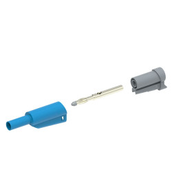 Adapter z wtykiem bananowym Męski Połączenie lutowane Niebieski 20A Electro PJP rozmiar 4 mm