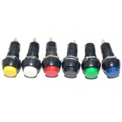 przełącznik przycisk. PBS-11B, SPST, OFF-(ON) kolory