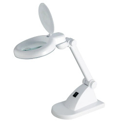 Lampa biurkowa LED SMD z lupą (90mm) 8092LED-A 3D+12D 6W