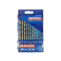 Faithfull FAIMSET13PRO HSS Drill Bit Set of 13 M2 1.5-6.5mm