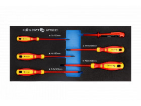 Zestaw wkrętaków 1000V i tester napięcia 6 szt. wkład EVA HT7G137 HOEGERT