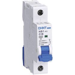 Chint 179686 NB1L Circuit Breaker 16A 3-Pin Overload &amp; Short-Circuit Protection