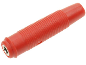 Gniazdo banan 4mm czerwone Amass