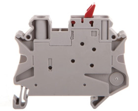 Złączka przelotowa 2-przewodowa z odłącznikiem nożowym 4mm2 szara UT 4-MTL KNIFE-RD 3046152 /50szt./