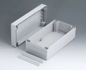 ABS enclosure, (L x W x H) 240 x 120 x 90 mm, light gray (RAL 7035), IP66, C2112241