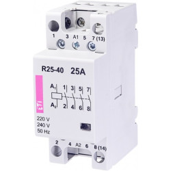 Stycznik 230V 25A AC 4Z0R 2P R25-40 ETI 903432