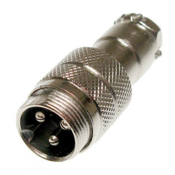 Gniazdo męskie NC813(3-M)na kab. mikrofonowe NC/CB 3pin