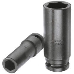 Gedore 6164780 Impact Socket 1/2&quot; long, Hexagon 27 mm