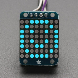 Adafruit Mini 8x8 LED Matrix with I2C Backpack - Blue