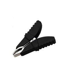 Krokodylek 30A gruby izolowany czarny