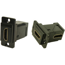 Cliff CP30753MB HDMI Adapter Right Angle Metal 1pc Built-in Black