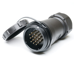 Przemysłowe złącze okrągłe 16-pinowe SP29 Układ szeregowy Gniazdo RS PRO Męski IP68 SP2911C