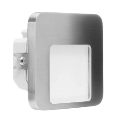 Dekoracyjna oprawa schodowa LED MOZA PT 230V stal biała ciepła 01-221-21