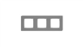 Mini Ramka Potrójna Szary Mat 27Mr-3